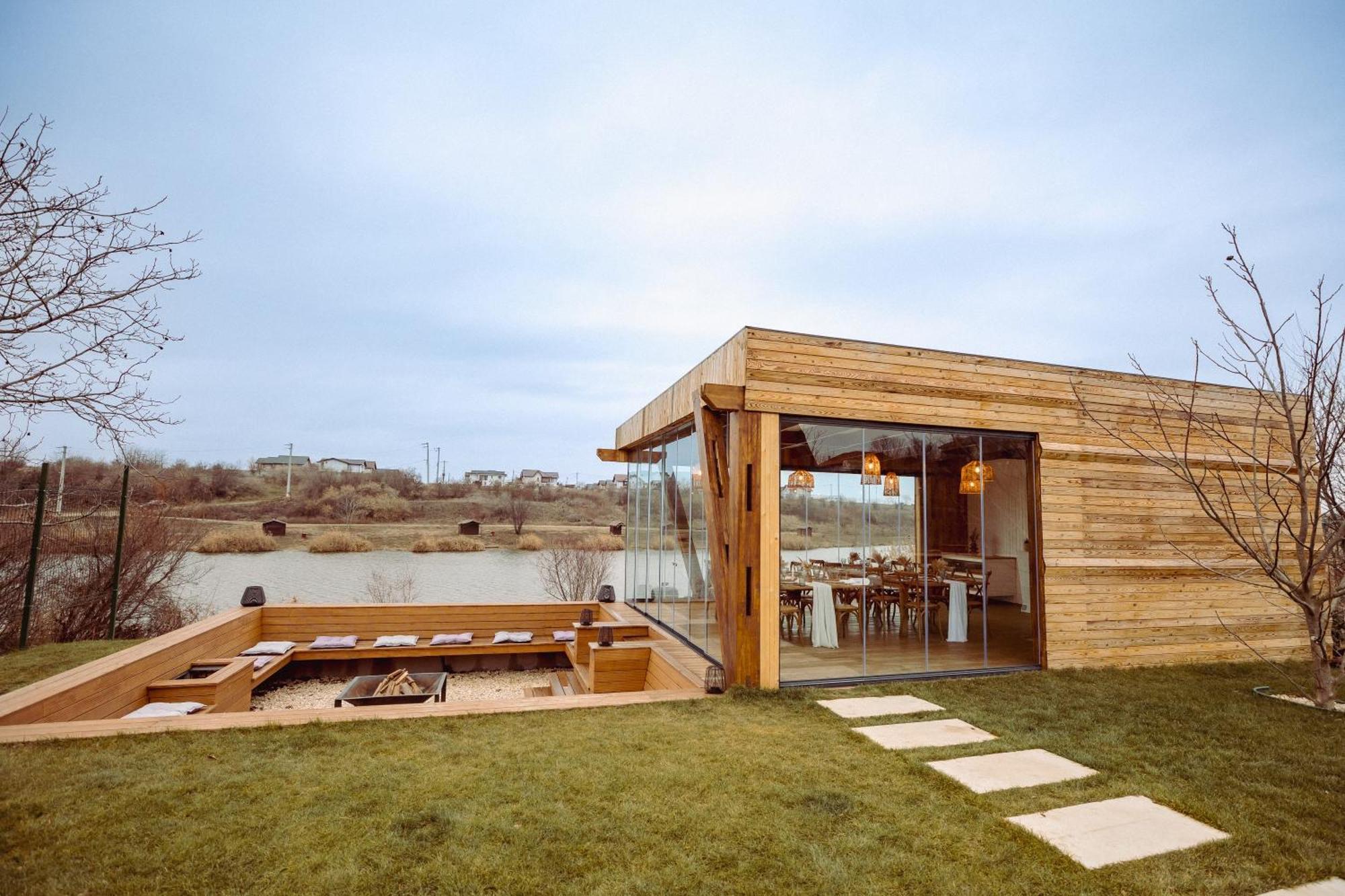 A-By The Lake - Private A Frame Villas Caciulati Exteriör bild